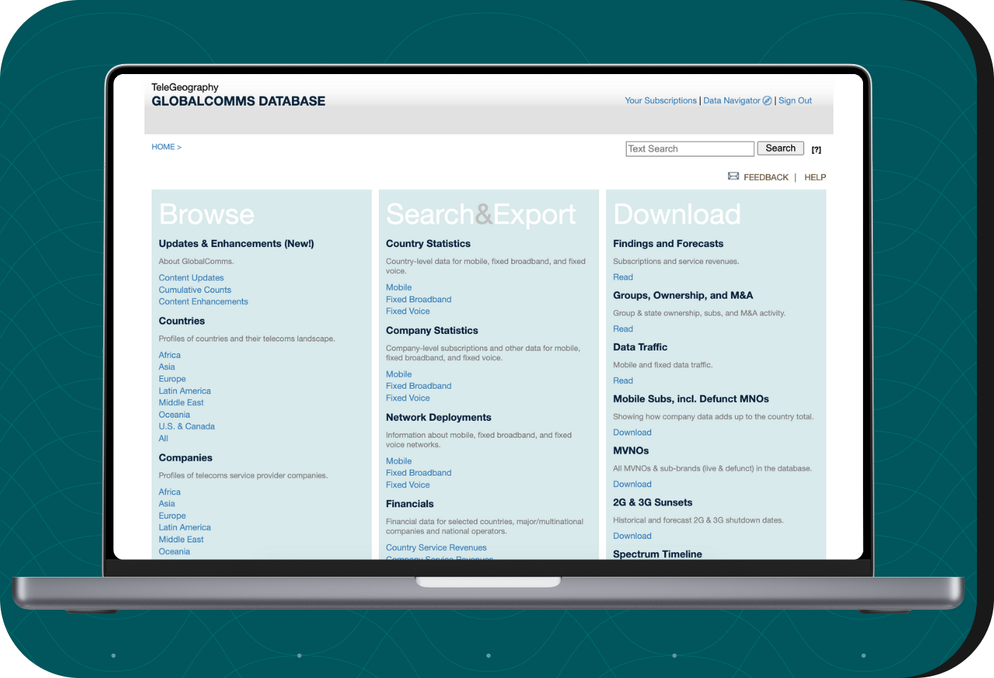 GlobalComms product 1.12 1