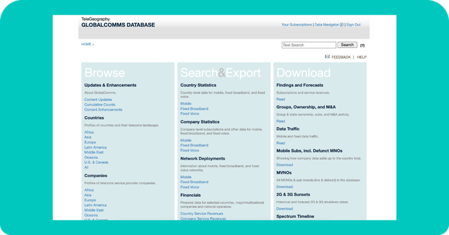 GlobalComms product pass
