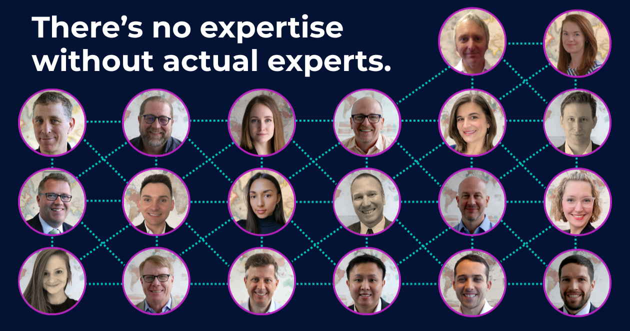 There’s no expertise without actual experts.