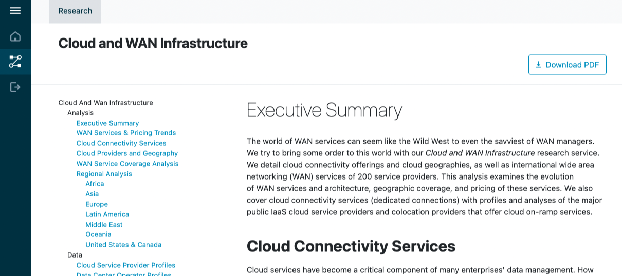 Cloud and WAN Infrastructure preview es-2